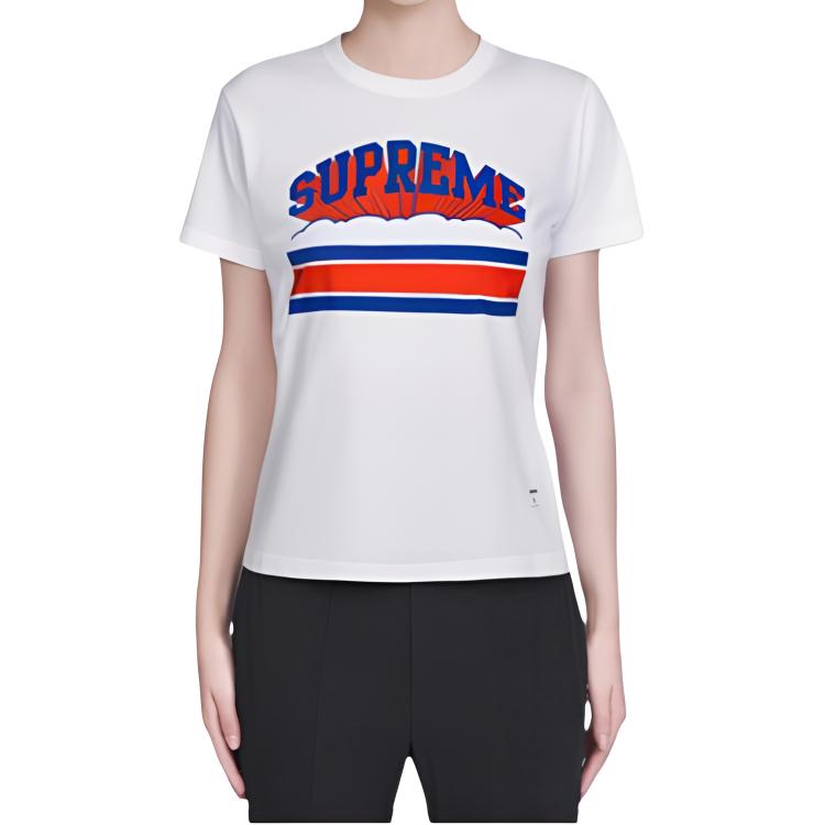 Футболка Supreme SS19 Cloud Arc Tee White (белая) — фото 4