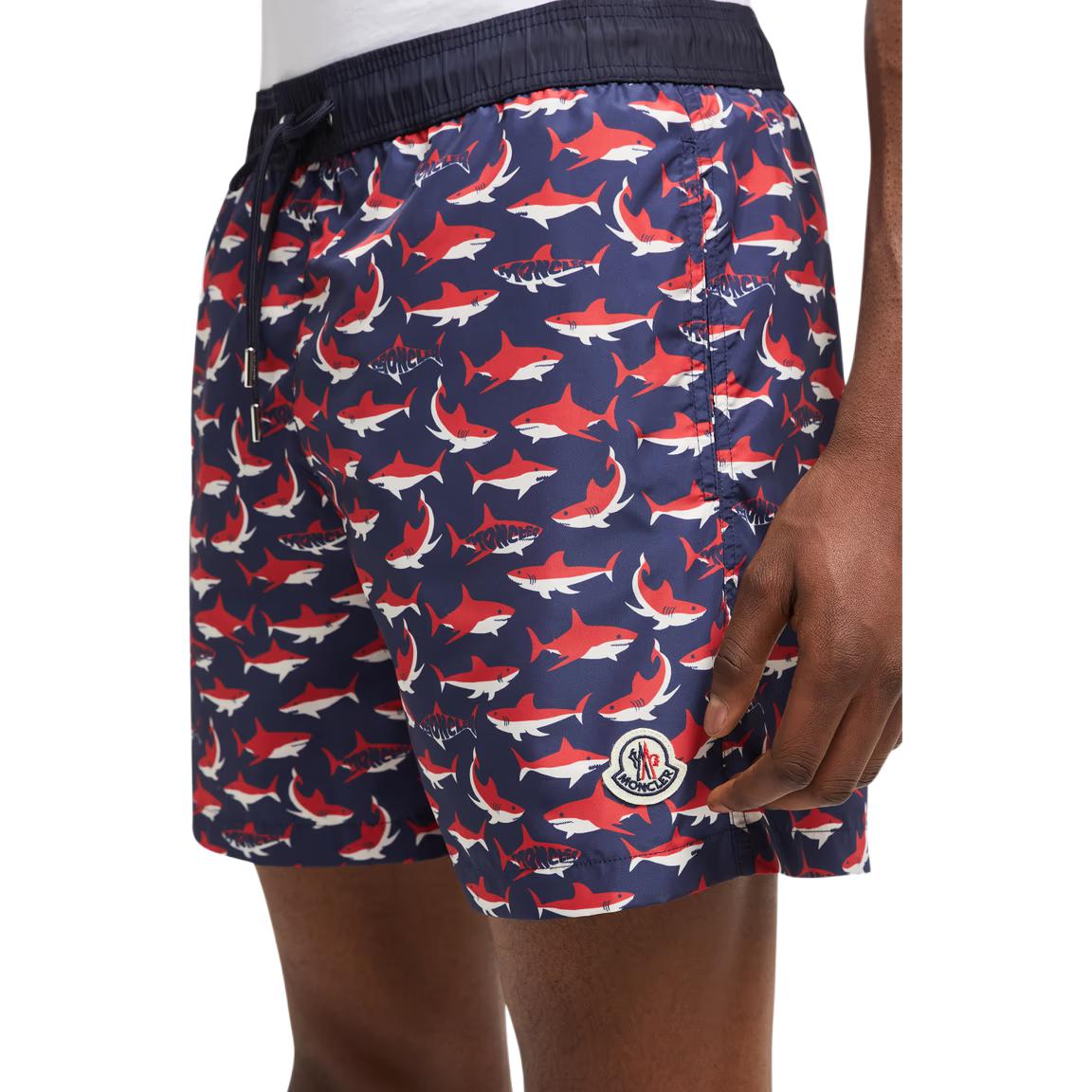 Moncler shark-print swim shorts