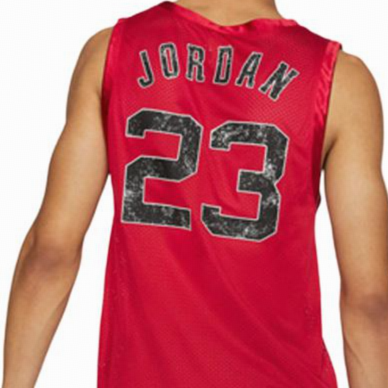 Jordan Basketball Jersey Unisex Red