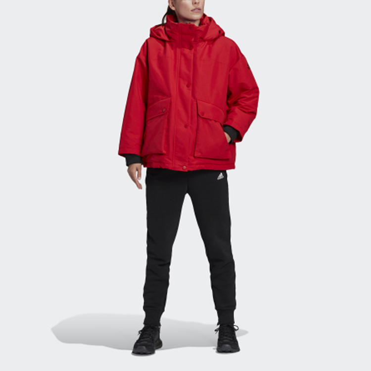 Женская куртка adidas Outdoor Down Jacket (алая) — фото 6