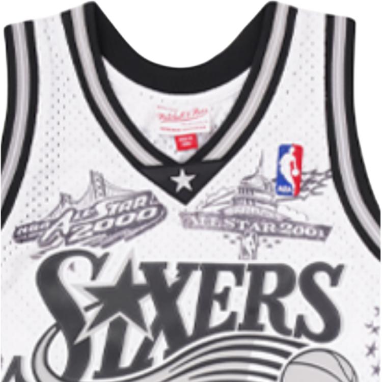 Mitchell Ness Basketball Jerseys Unisex White Moderate Bib & Brace