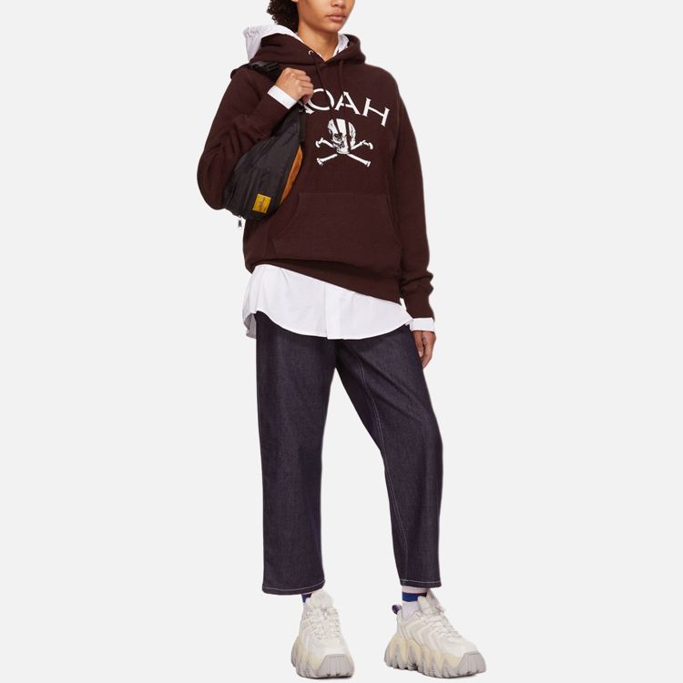 Худи NOAH Nyc Jolly Roger Hoodie (бордовое) — фото 6