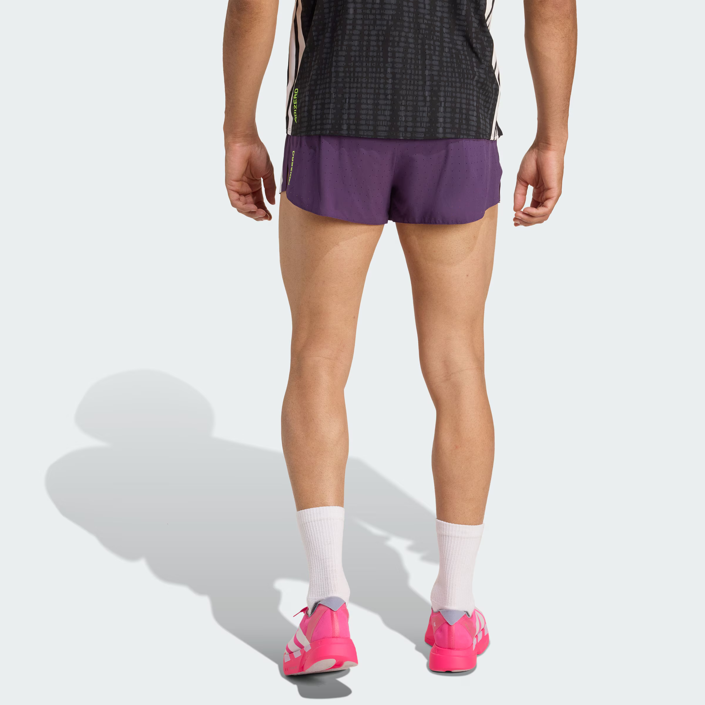 Adidas Free Shipping With AdiClub Adizero Running Split Shorts