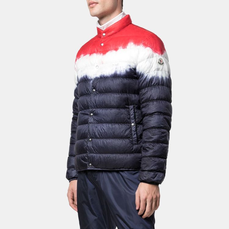 Мужские куртка Moncler (темно-синяя) — фото 2