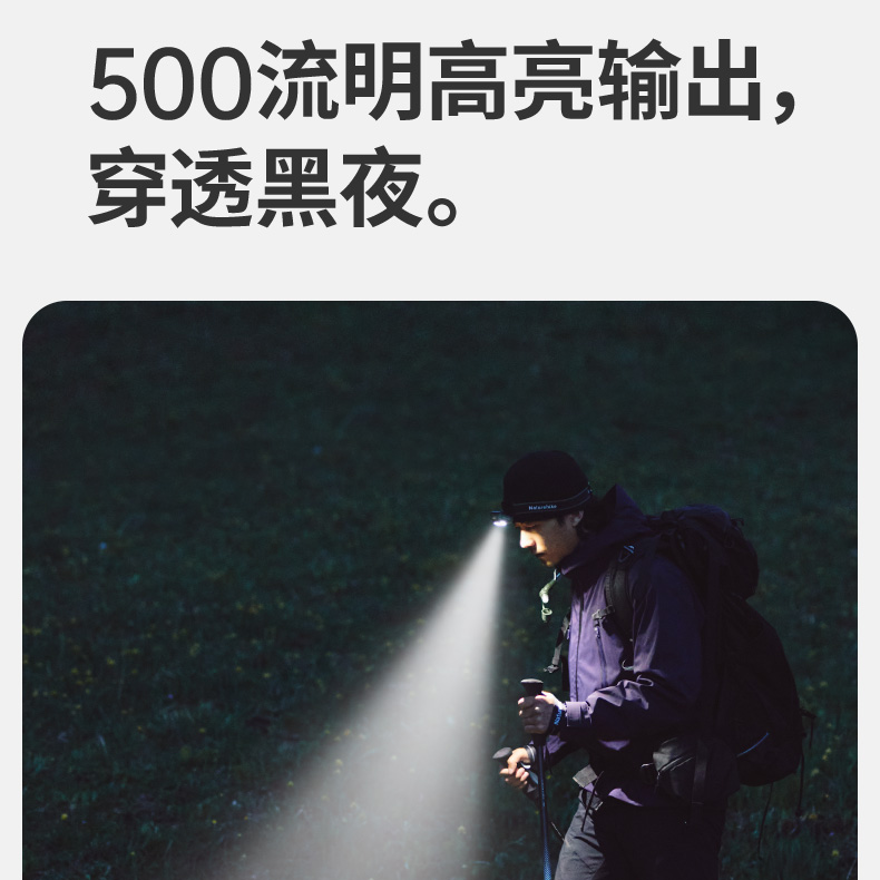 NATUREHIKE Rechargeable Fishing Portable Headlamp Flashlight Unisex