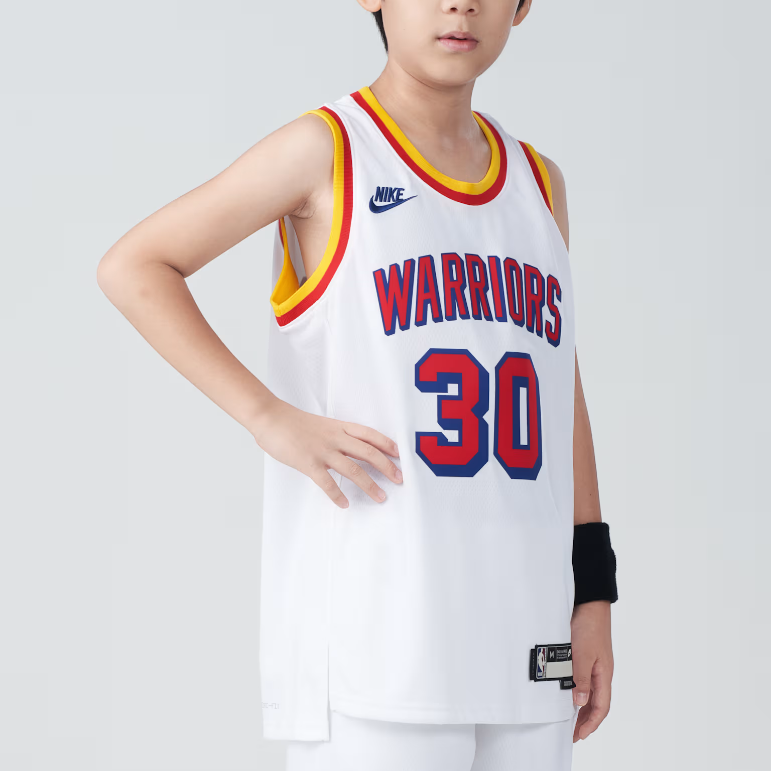 Мужская футболка Nike/ DRI-FIT NBA Hardwood ClassicsSwingman Jersey (белый) — фото 5