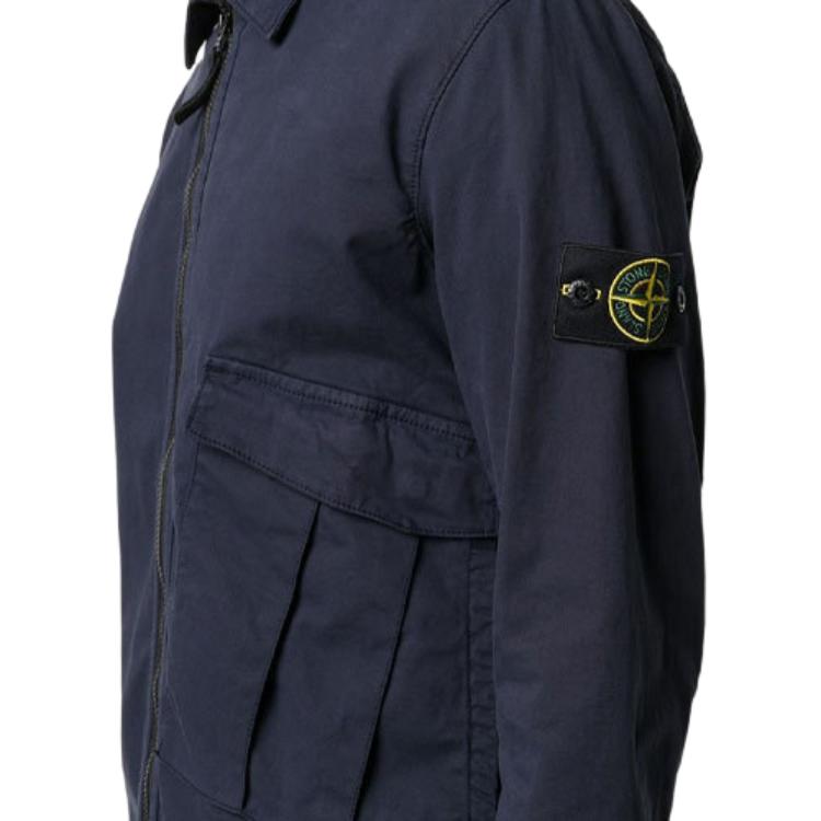 Мужская куртка STONE ISLAND (темно-синяя) — фото 5