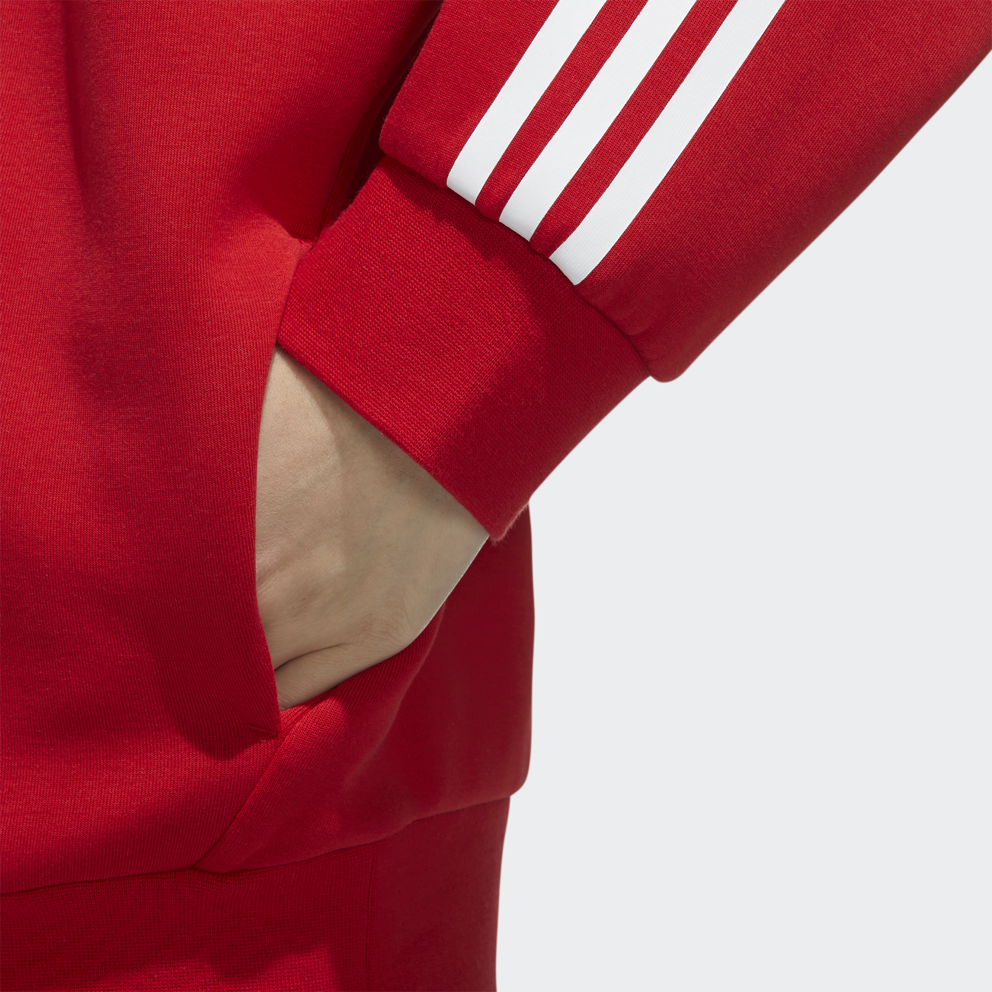 Женское худи adidas (красное) — фото 4