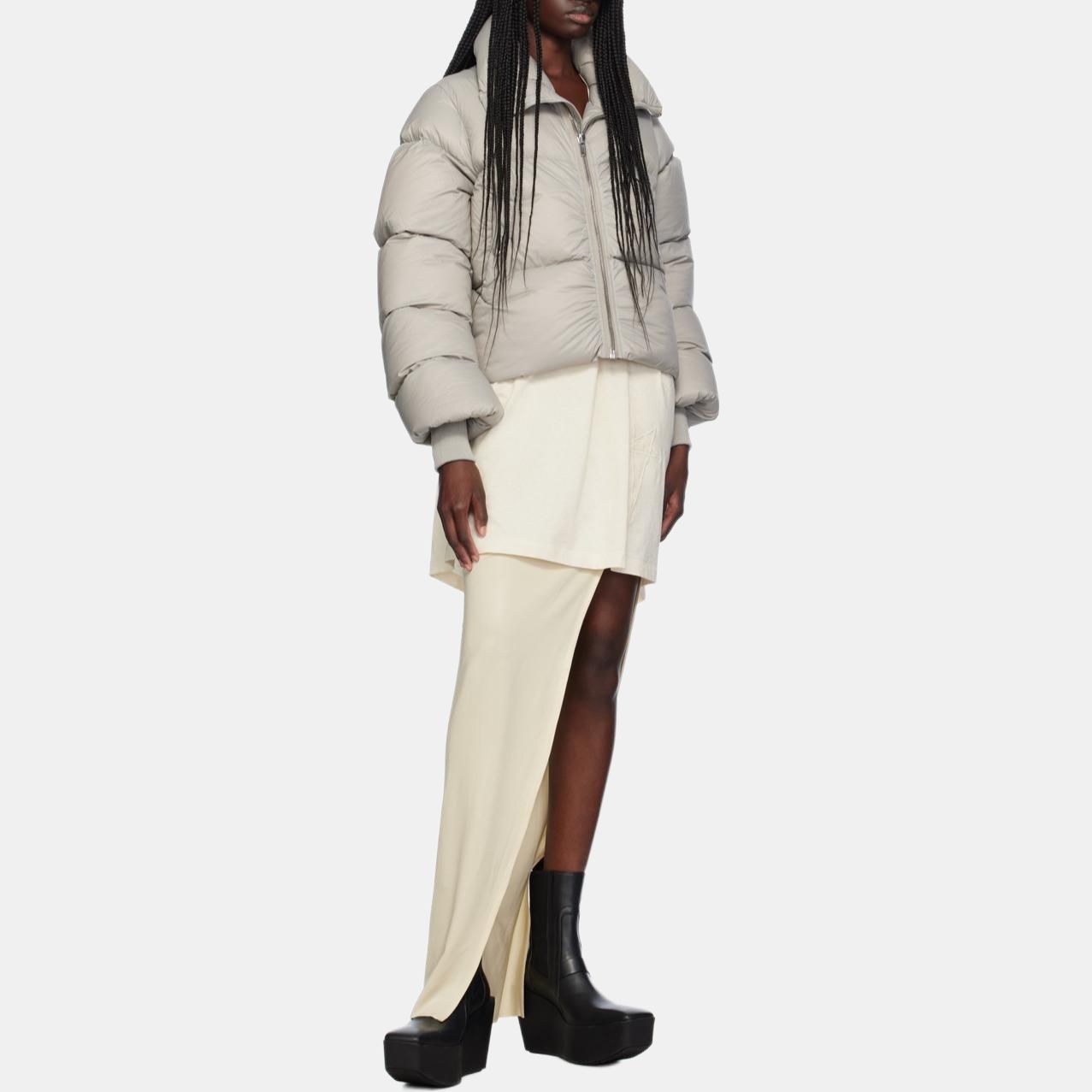 Женская куртка RICK OWENS (жемчужная) — фото 5