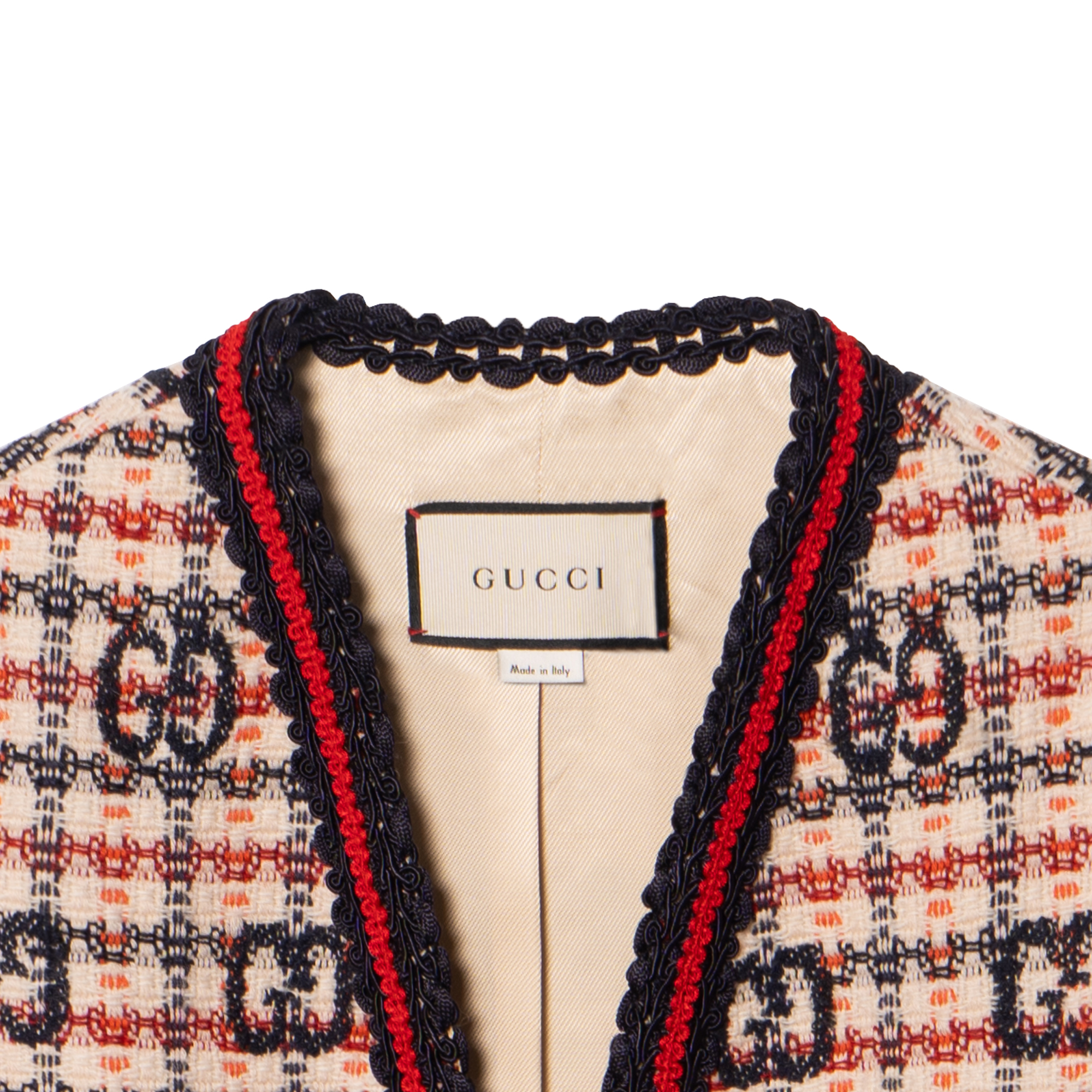 Женская куртка Gucci твидовая (разноцветная) — фото 3