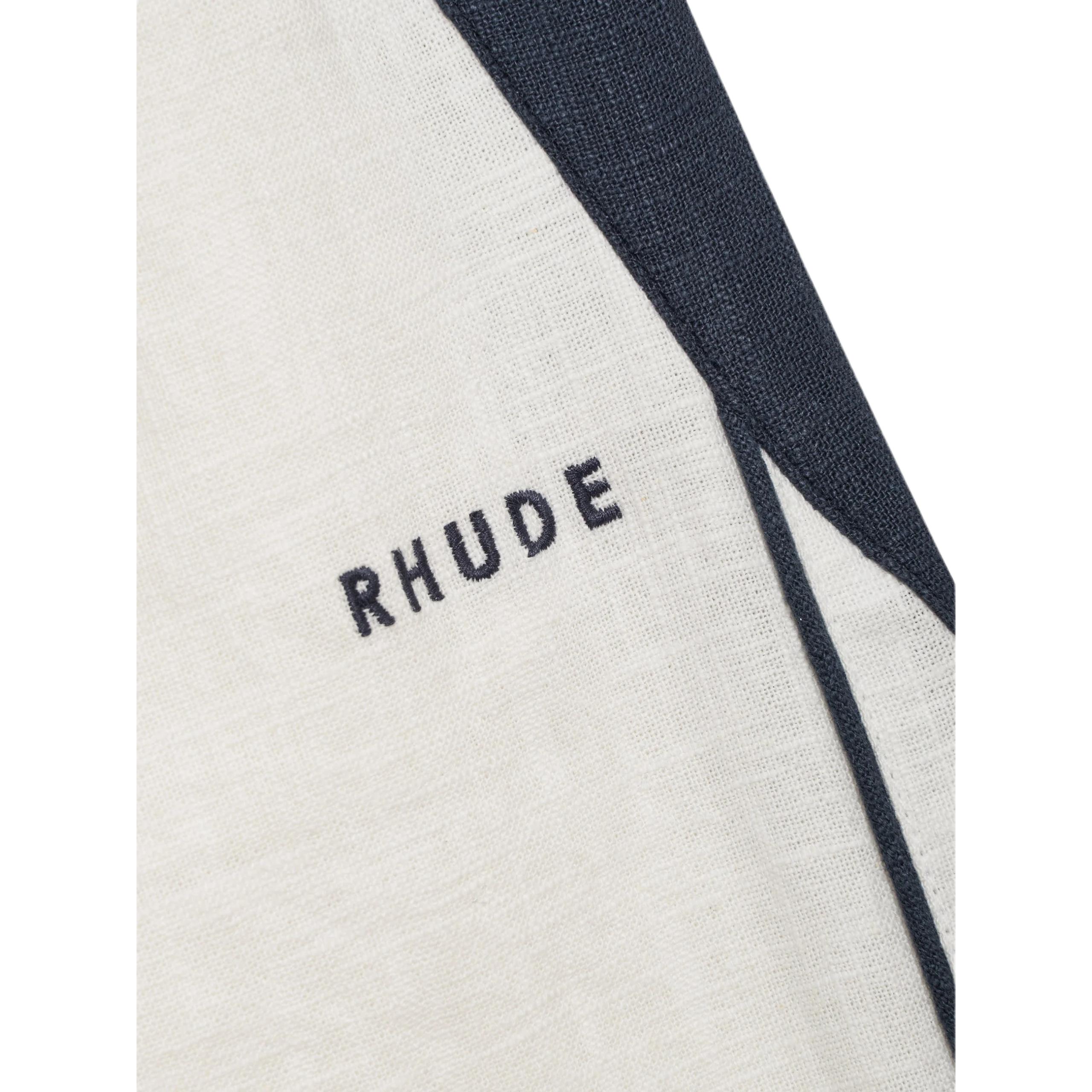 Мужские штаны RHUDE Ramona Piping Track Pant (черные) — фото 4