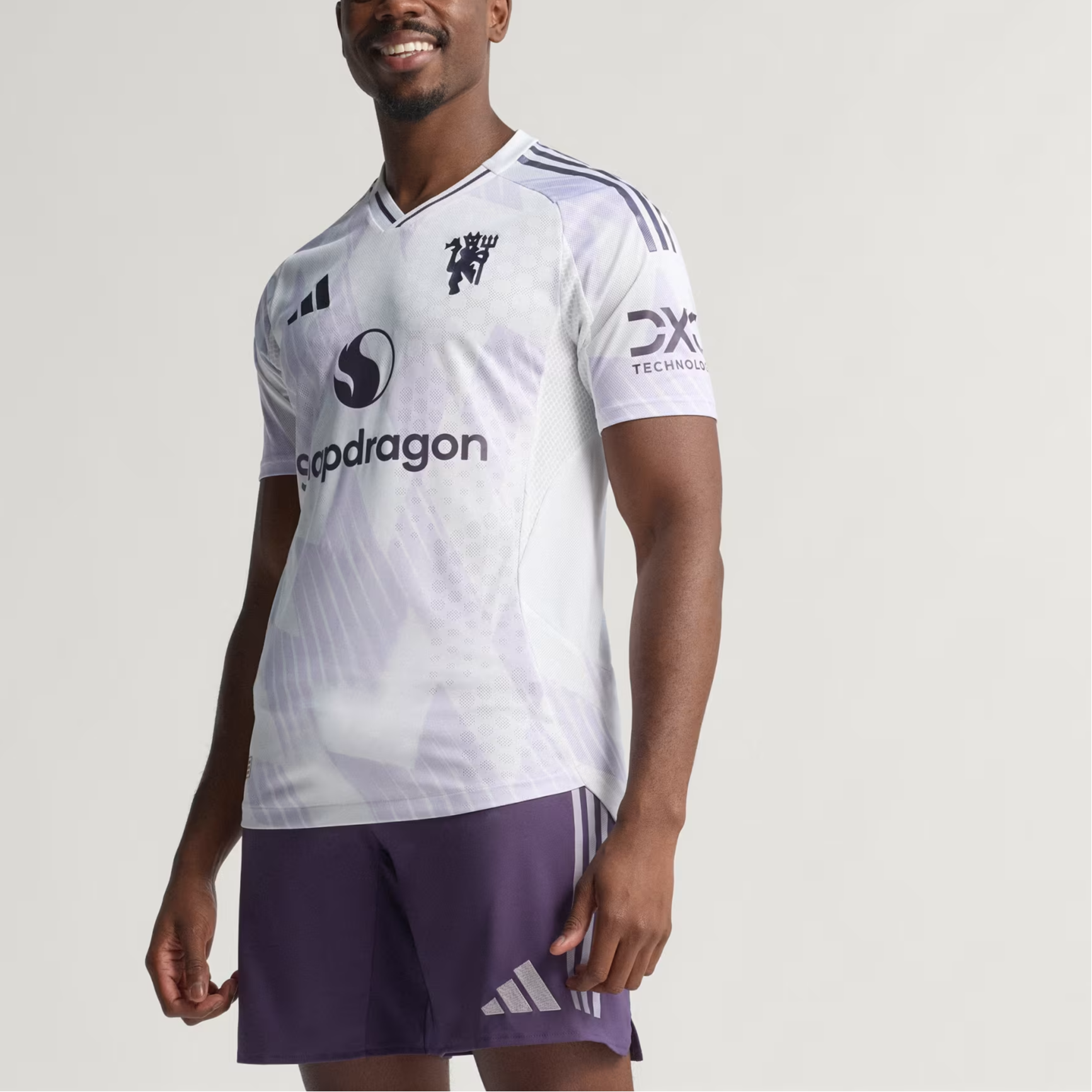 Adidas Free Shipping With AdiClub Manchester United 25/26 Away Authentic Jersey