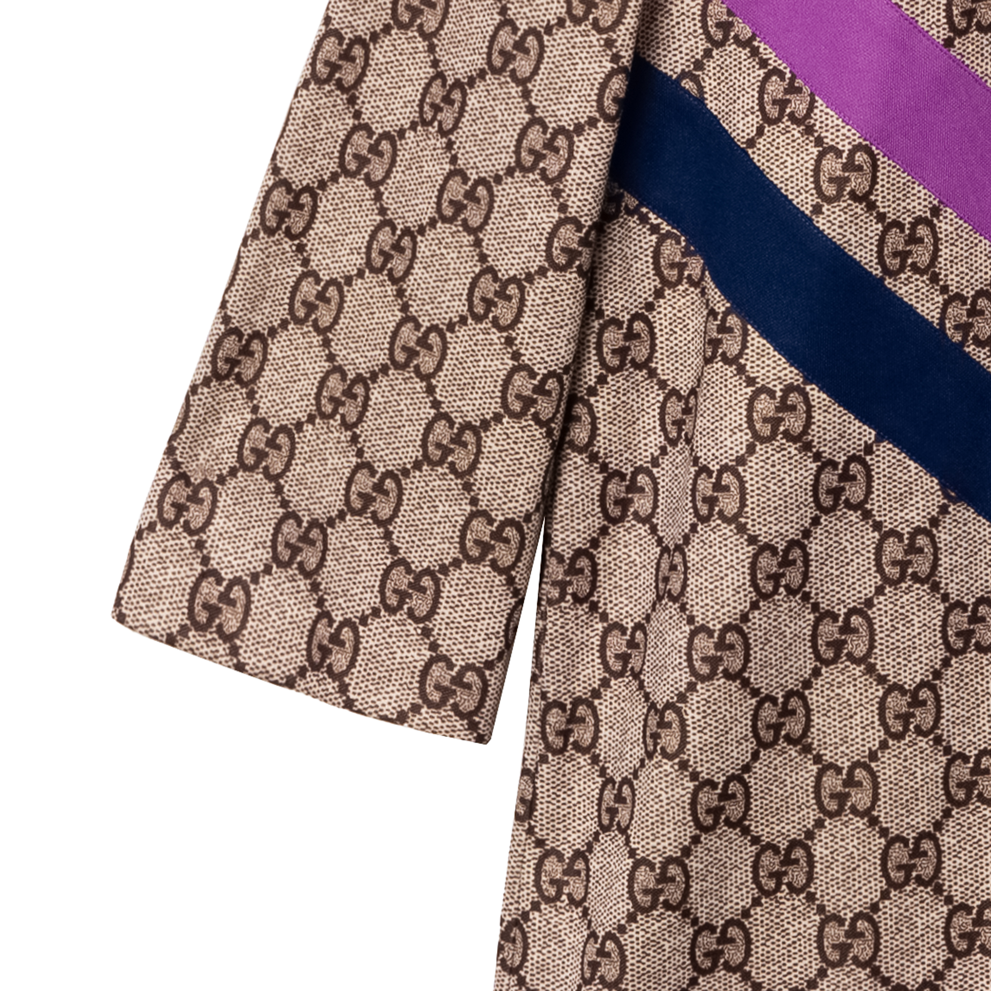 Женское платье Gucci С принтом (бежевое) — фото 4