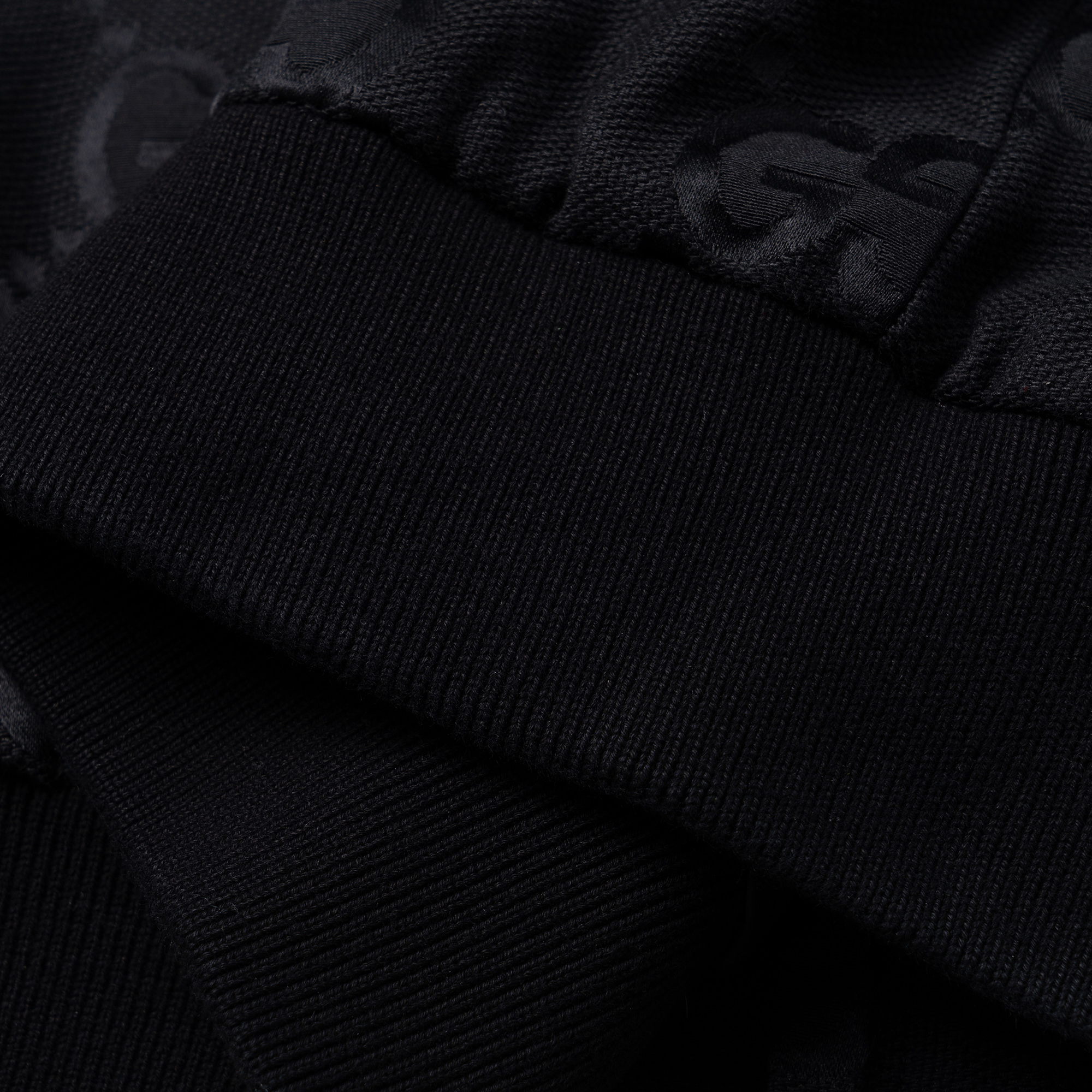 Мужская куртка Gucci GG Logo Canvas (черная) — фото 5