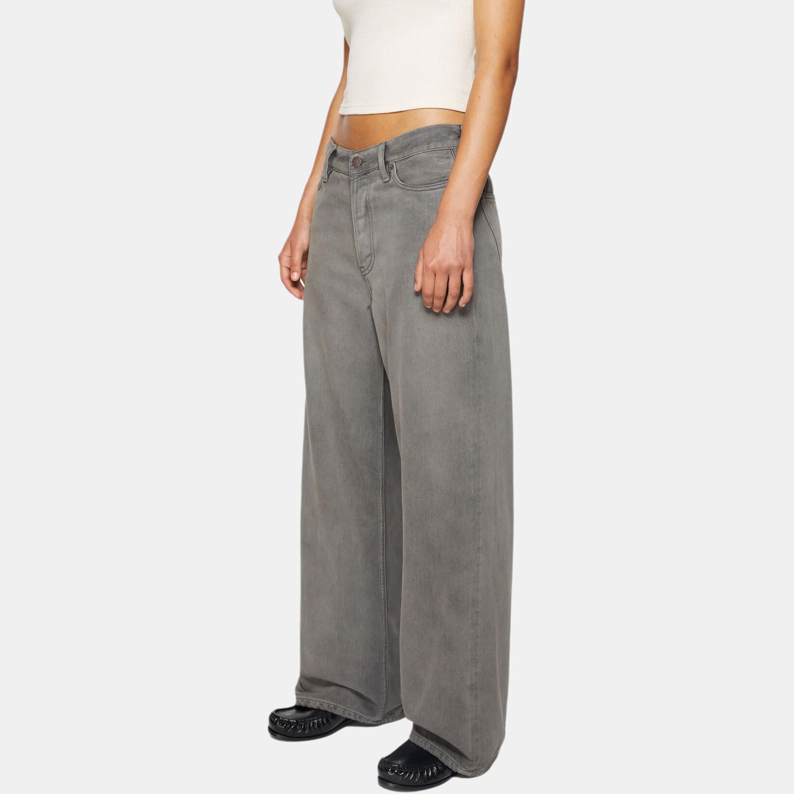 Женские штаны Acne Studios 1981F (антрацитово-серые) — фото 2