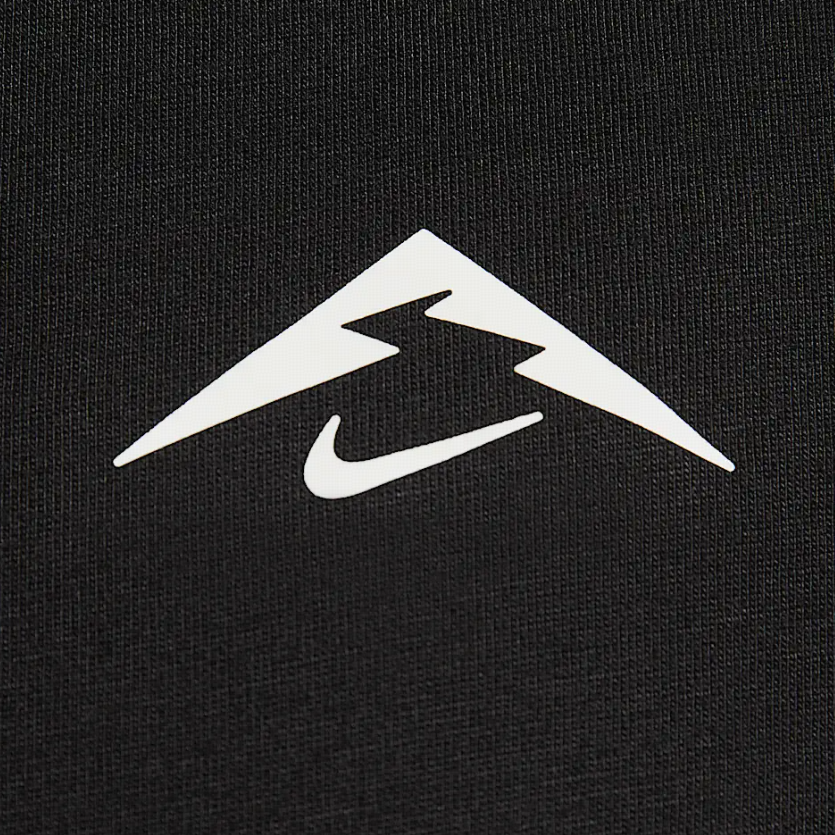 Nike Dri FIT Trail Solar Chase Running T Shirt Men’s Black/Peak White