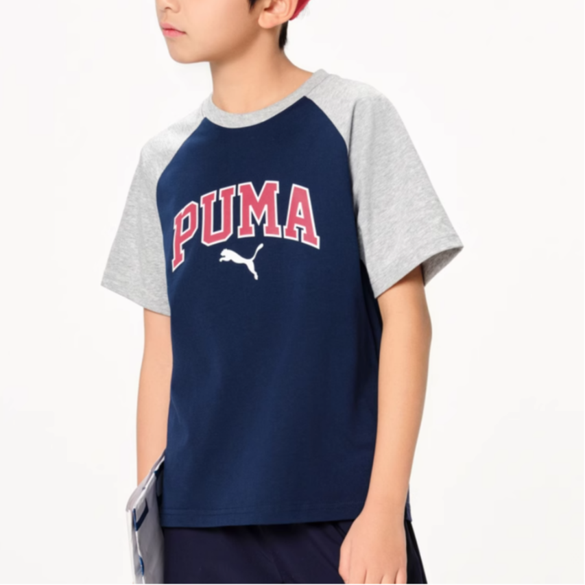 Унисекс футболка PUMA (сине-серый) — фото 2