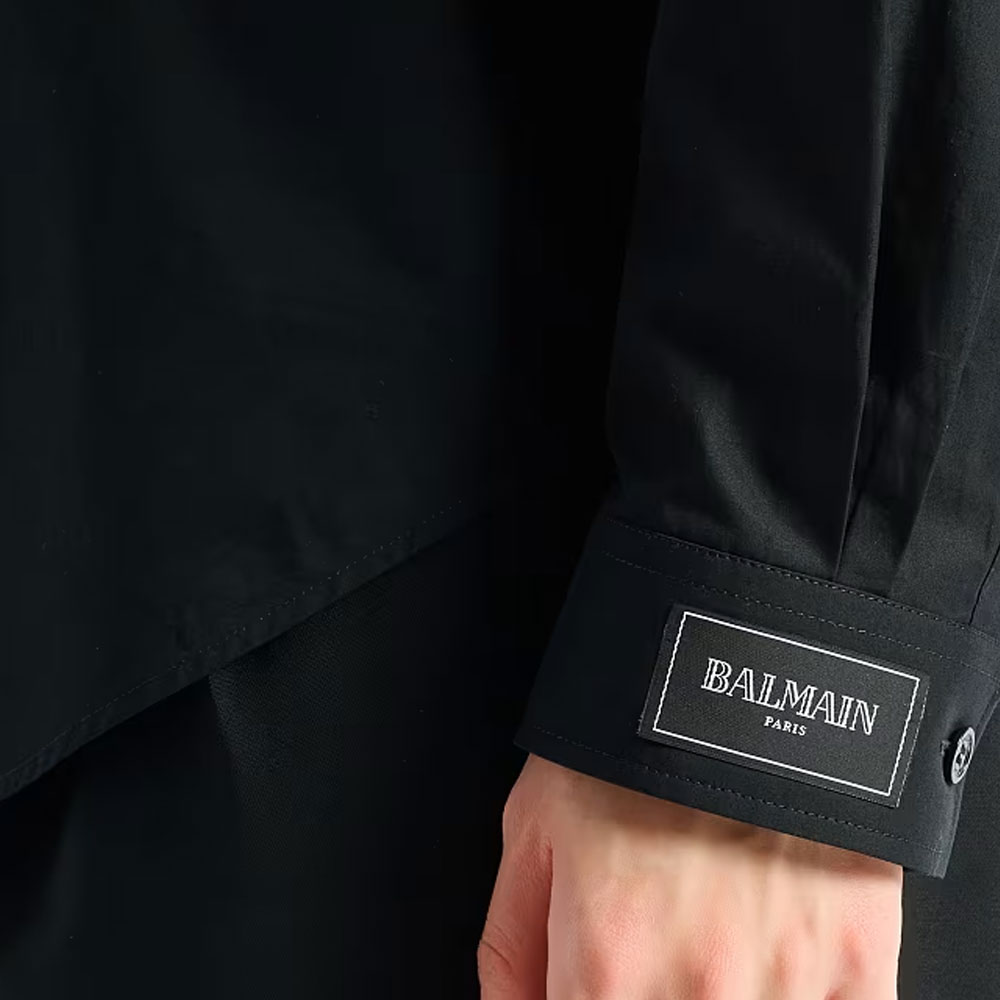Мужская рубашка BALMAIN SS26 (белая) — фото 6