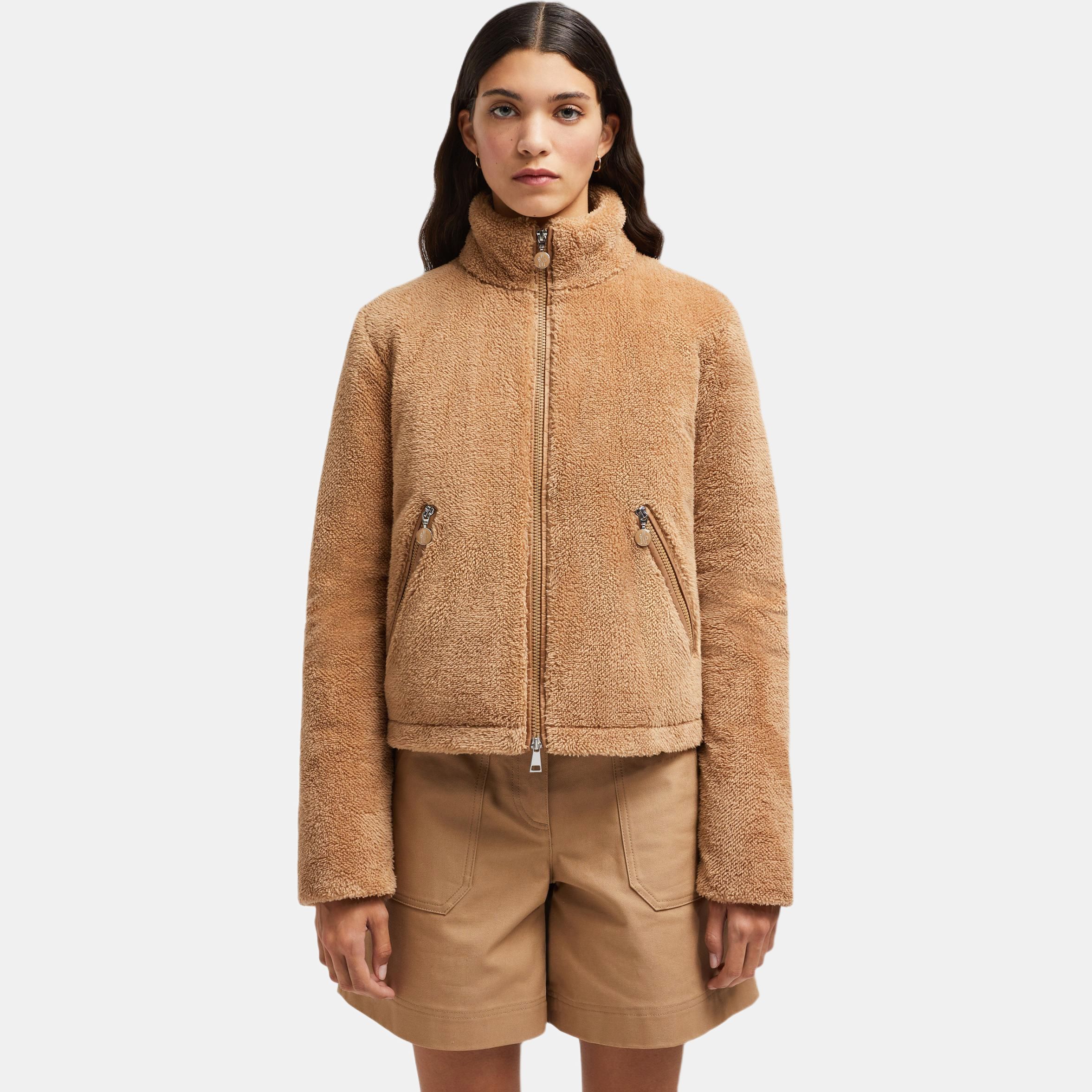 Женская куртка Moncler Polignac (бежевый) — фото 2