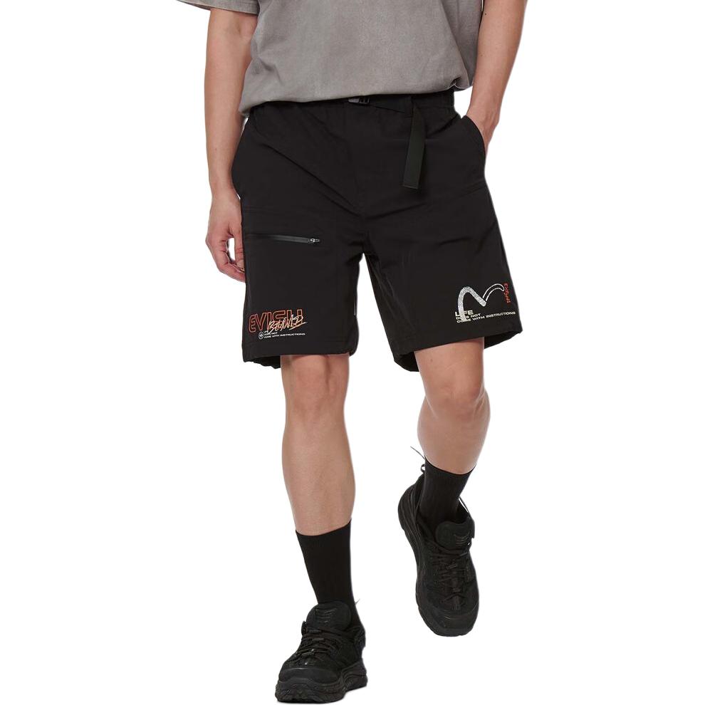 EVISU Sports Shorts Men’s Black Moderate