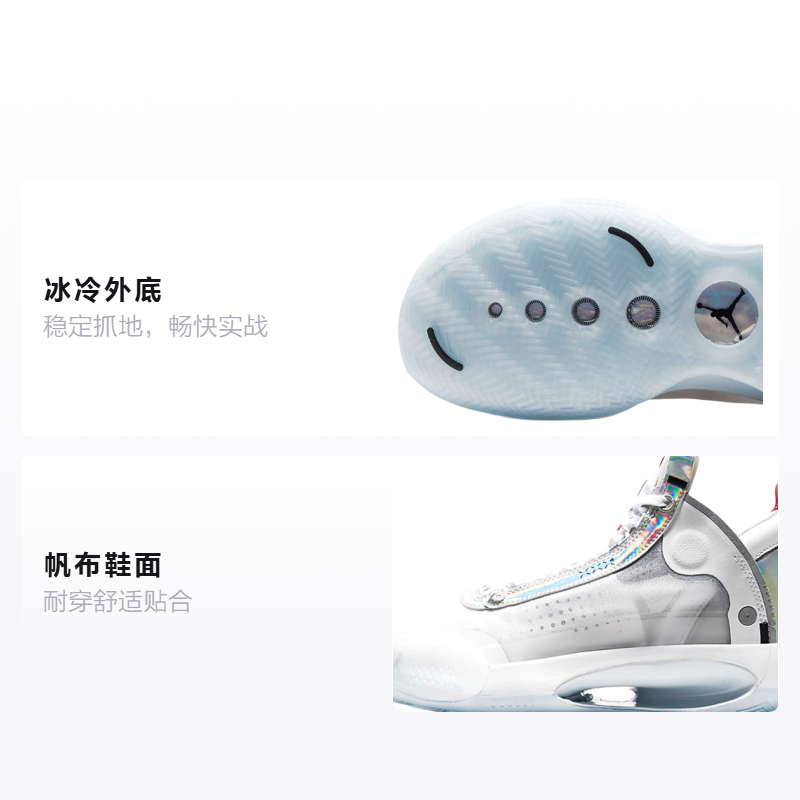 Кроссовки Jordan JordanAir Jordan 34 GS (белые) — Белый — фото 2