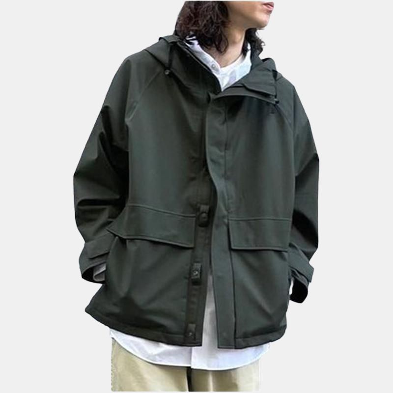 Куртка nanamica FW24 2L Gore-Tex Cruiser Jacket (черная) — Армейский зеленый — фото 5