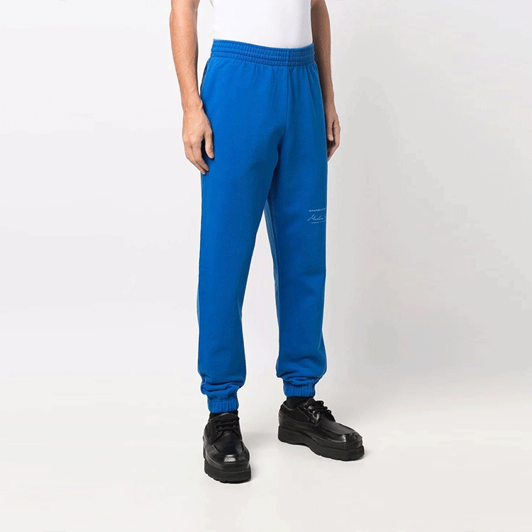 Мужские штаны Martine Rose FW21 Logo (синие) — Синий — фото 4
