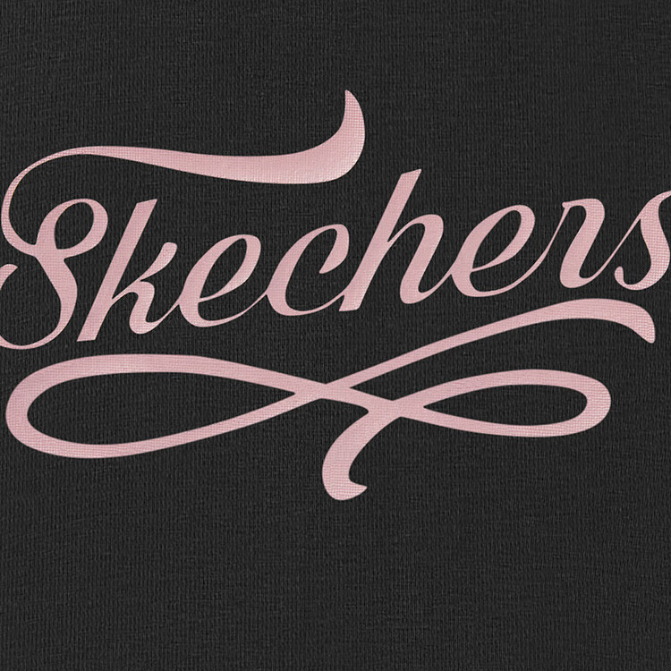 Женская футболка Skechers t (черная) — фото 3