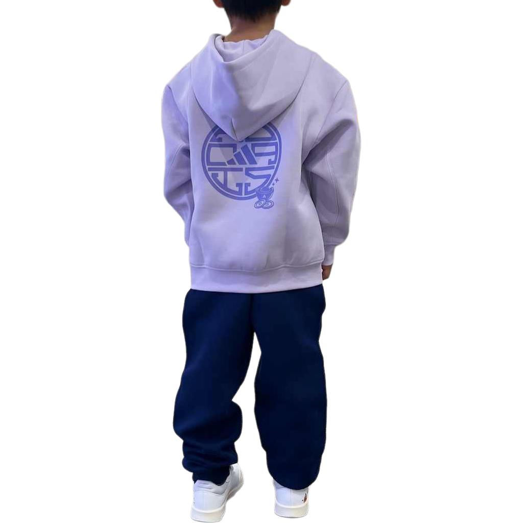 Женский костюм adidas JK KN FZHD SET (синий) — фото 7