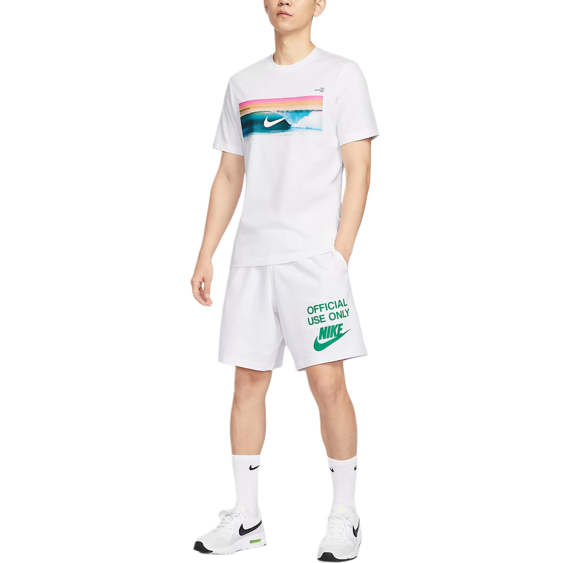 Nike Club Sports Shorts Men’s White/Stadium Green Color