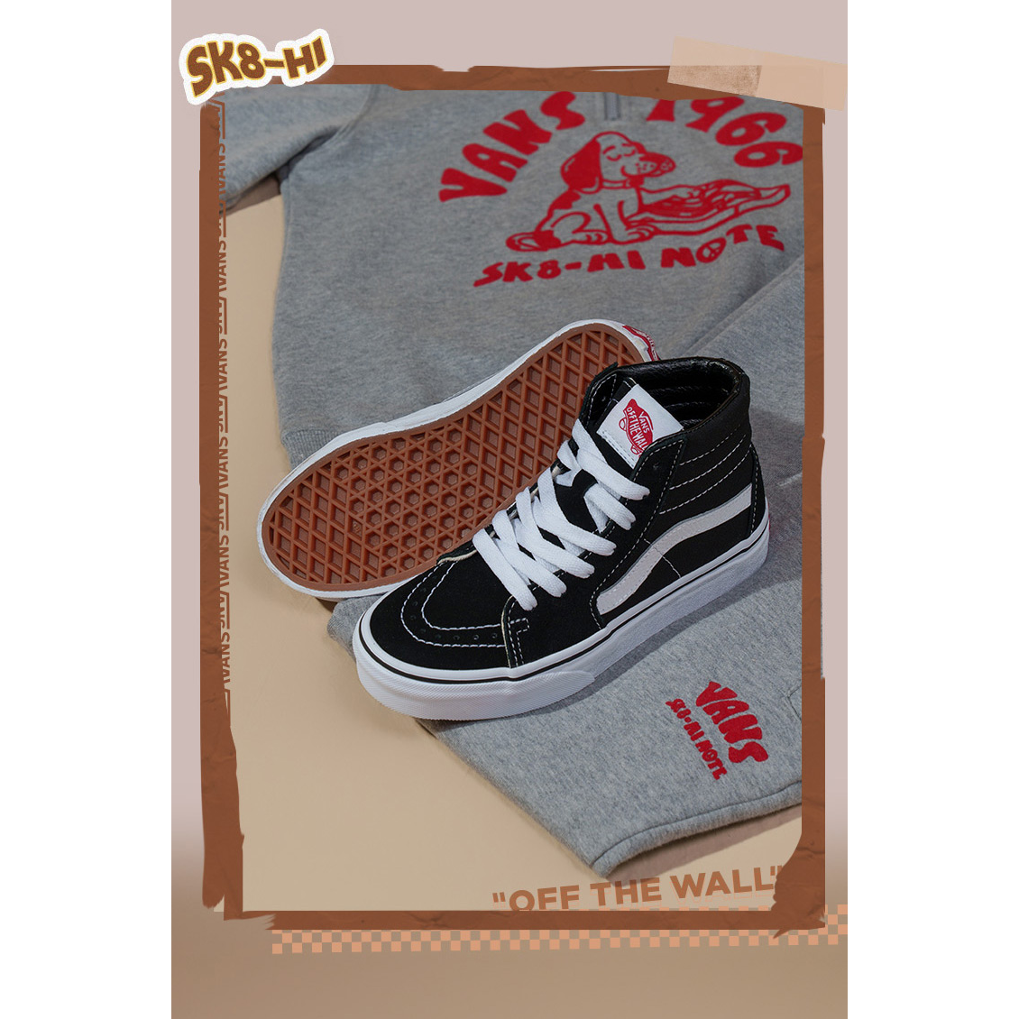 Кеды Vans SK8 (черно-белые) — фото 3