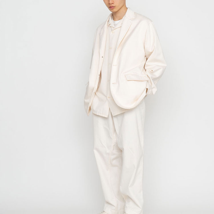 Мужская куртка nanamica SS23 Chino Jacket (бежевая) — фото 3