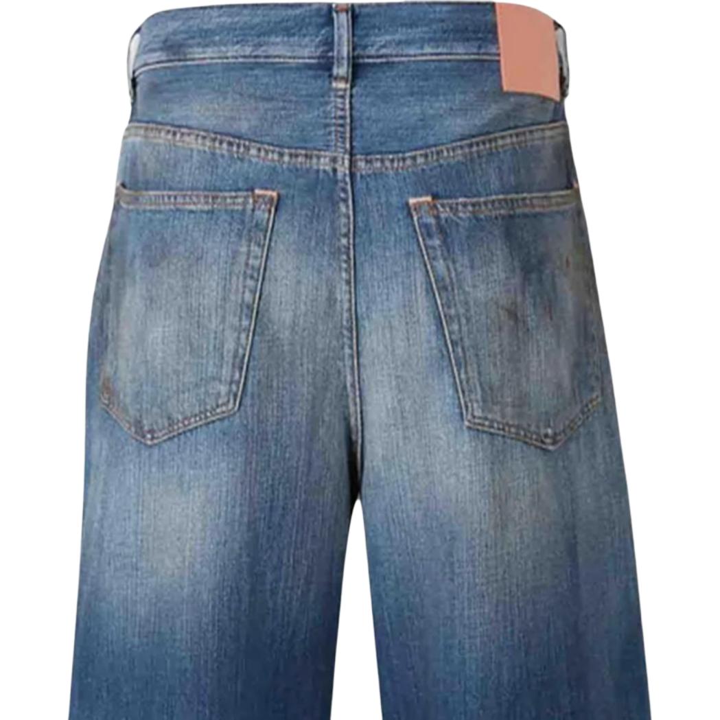 Мужские шорты Acne Studios (синие) — фото 4