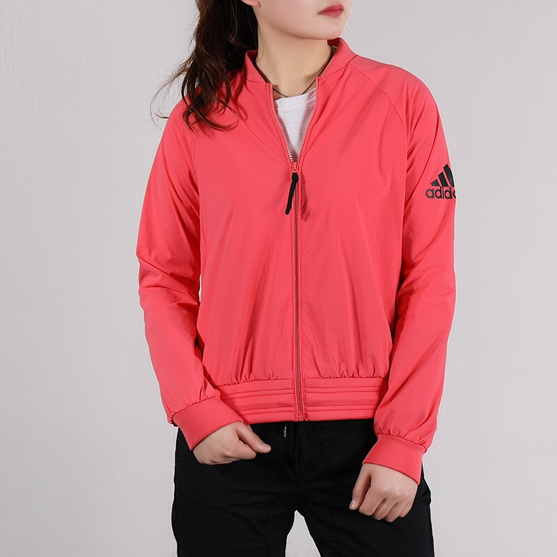 Женская куртка adidas Bomber (розовая) — фото 3