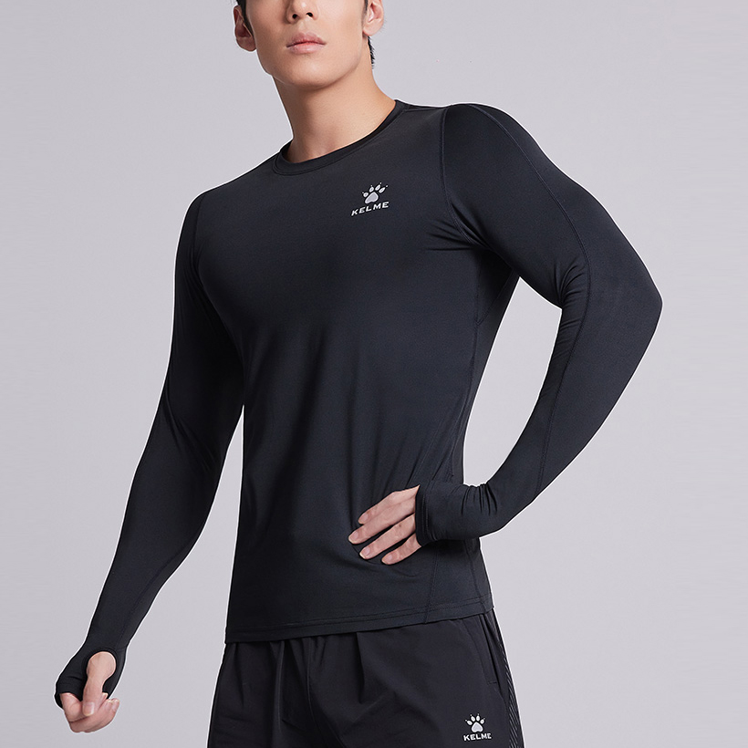 KELME Fitness Clothing Men’s Thickened And Fleece Lined Straight Fit