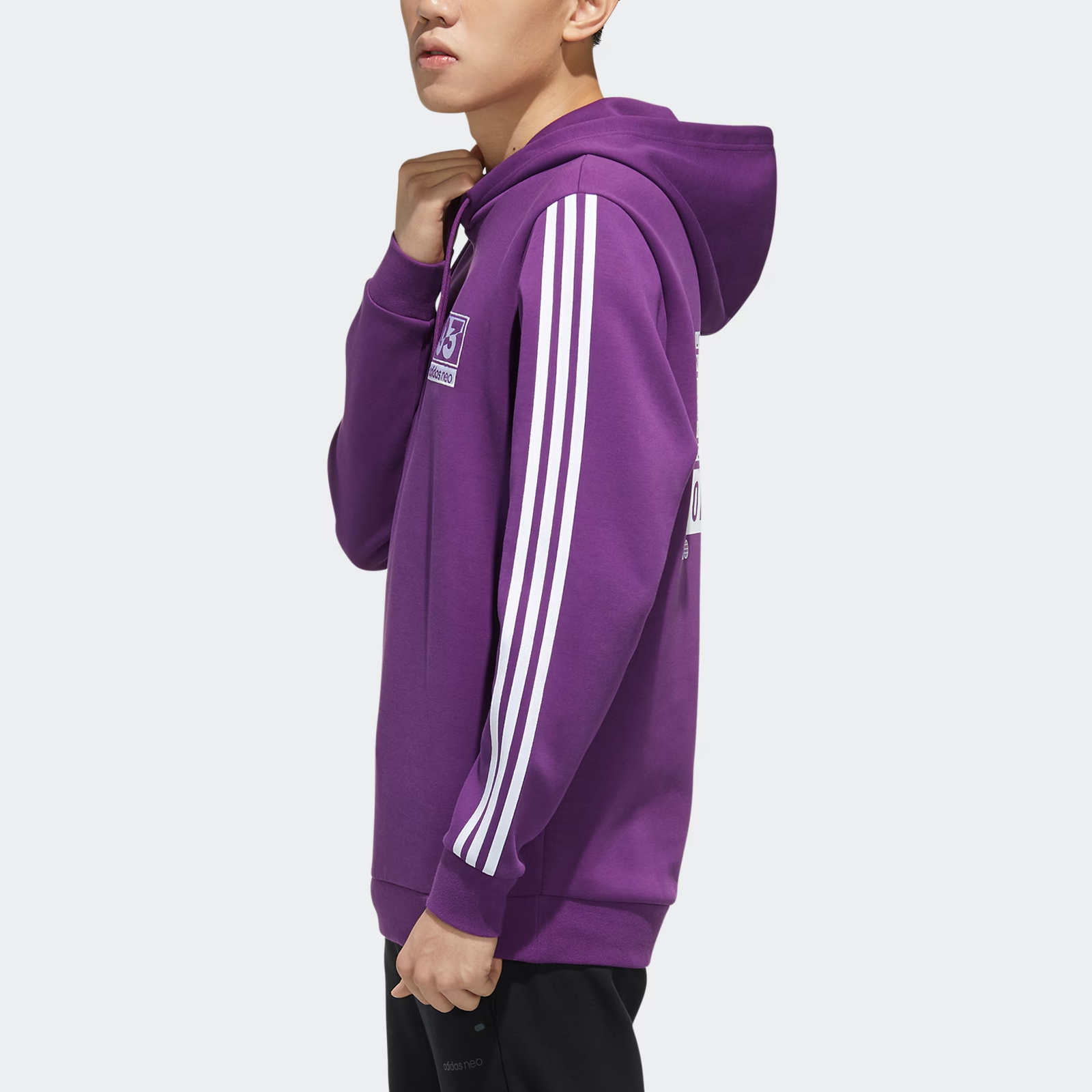 Худи adidas neo (фиолетовый) — фото 3
