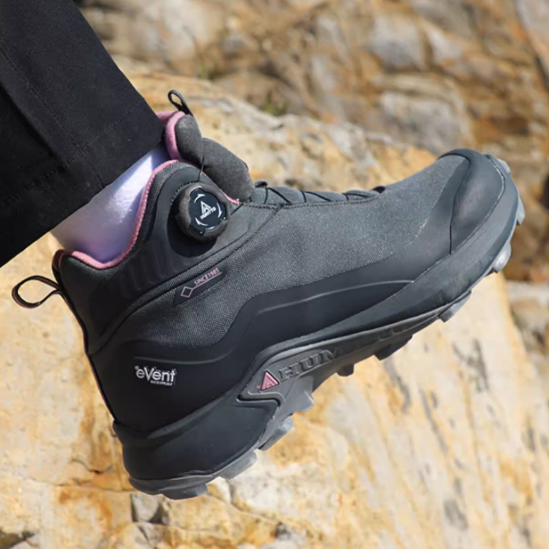 HUMTTO High top Cushioning, Wear Resistant Outdoor Shoes Women’s Gray