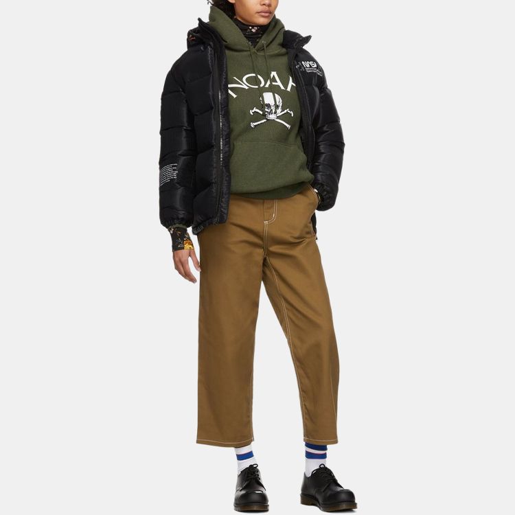 Худи NOAH Nyc Jolly Roger Hoodie Olive Heather (оливковый) — фото 6