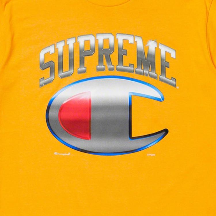 Футболка Supreme × Champion (черная) — фото 3