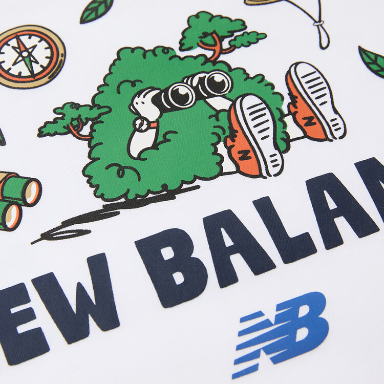 Детская футболка New Balance (белая) — фото 3