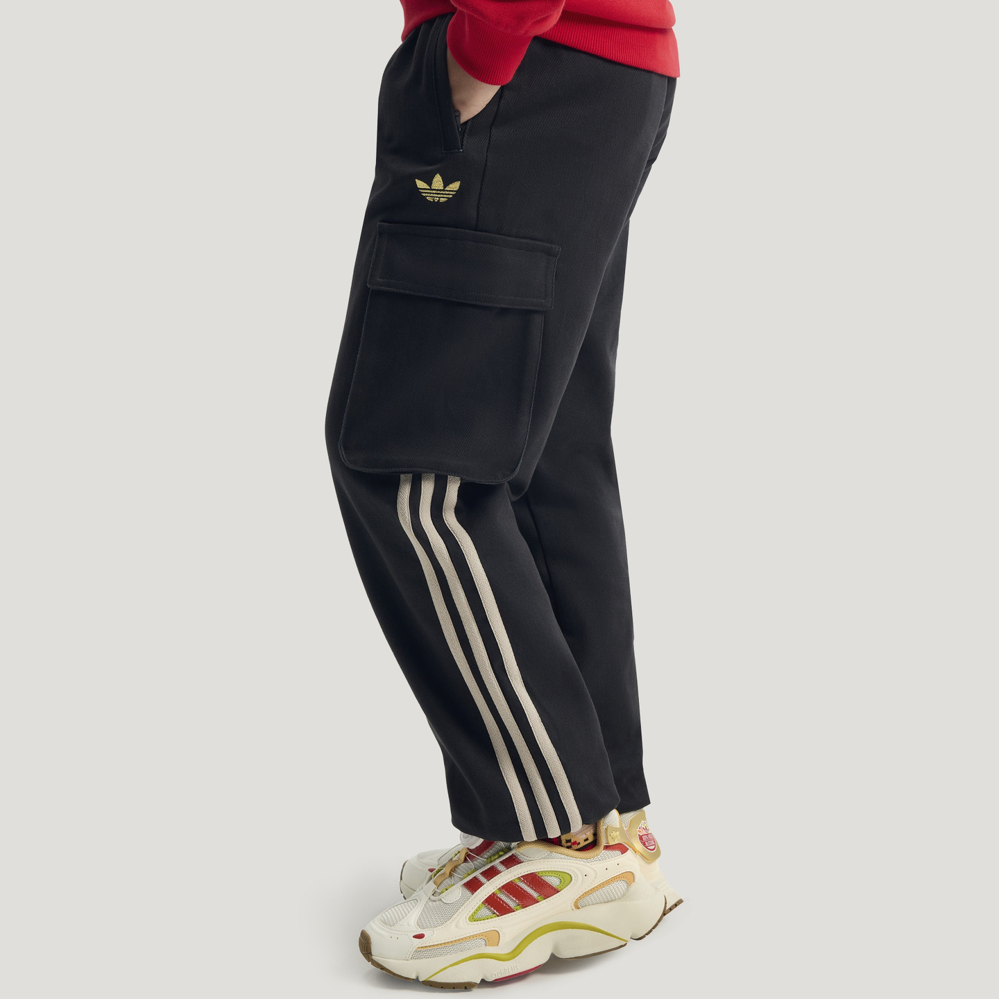 Детские штаны adidas originals (черный) — фото 3