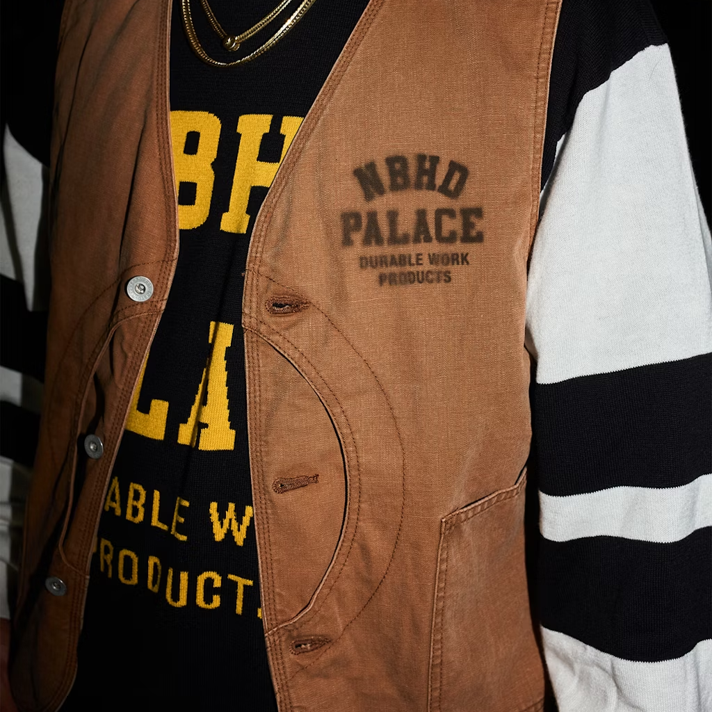 Жилет Palace × NEIGHBORHOOD FW25 (черный) — фото 3