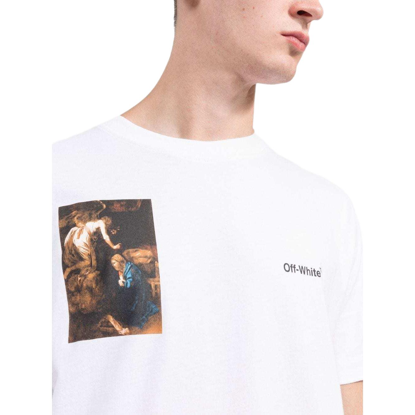 Мужская футболка OFF-WHITE Portrait Print (белая) — фото 5