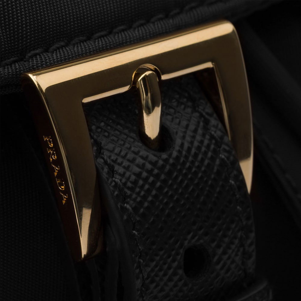 Женский рюкзак Prada Re-Nylon (черный) — фото 4