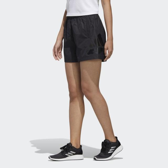 Женские шорты adidas Sub Logo Shorts (черные) — фото 5