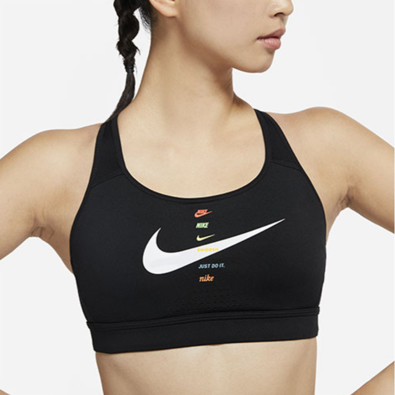 Женский спортивный топ Nike Impact Strappy (черный) — фото 4