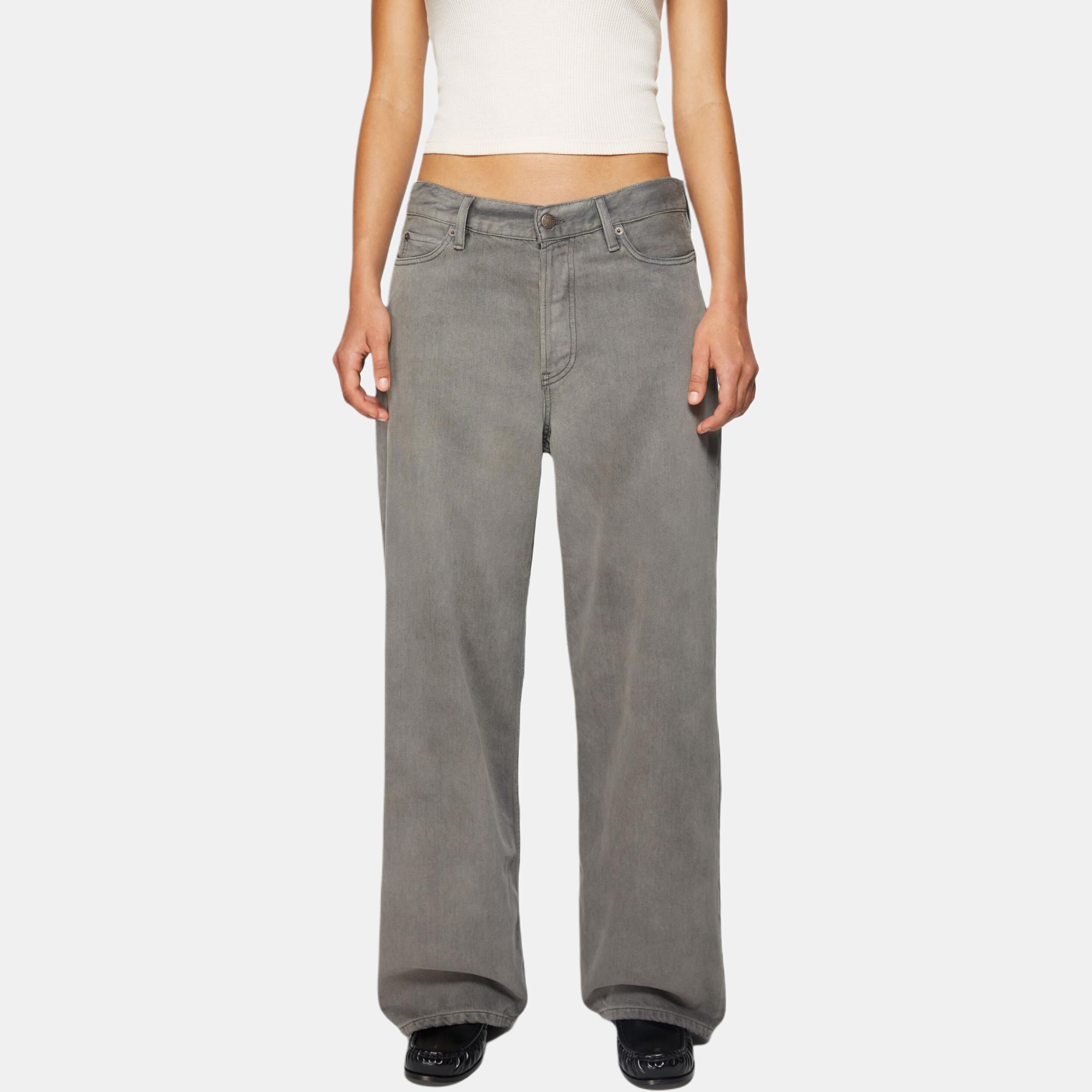 Женские штаны Acne Studios 1981F (антрацитово-серые) — фото 3