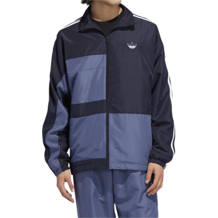 Мужская куртка adidas originals ASYMM Spirit Oversized (темно-синяя) — фото 3