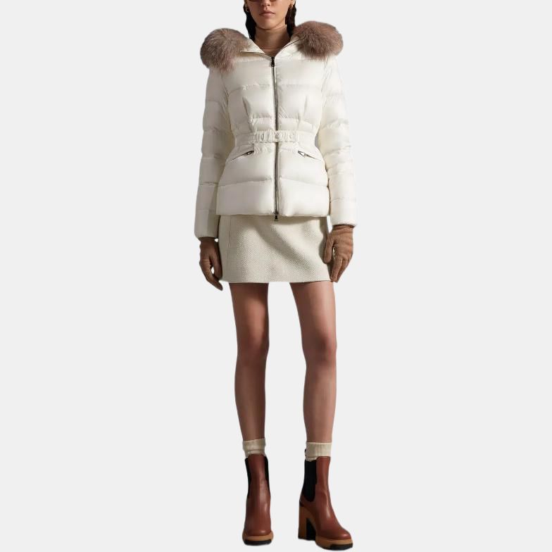 Женская куртка Moncler (белая) — фото 3