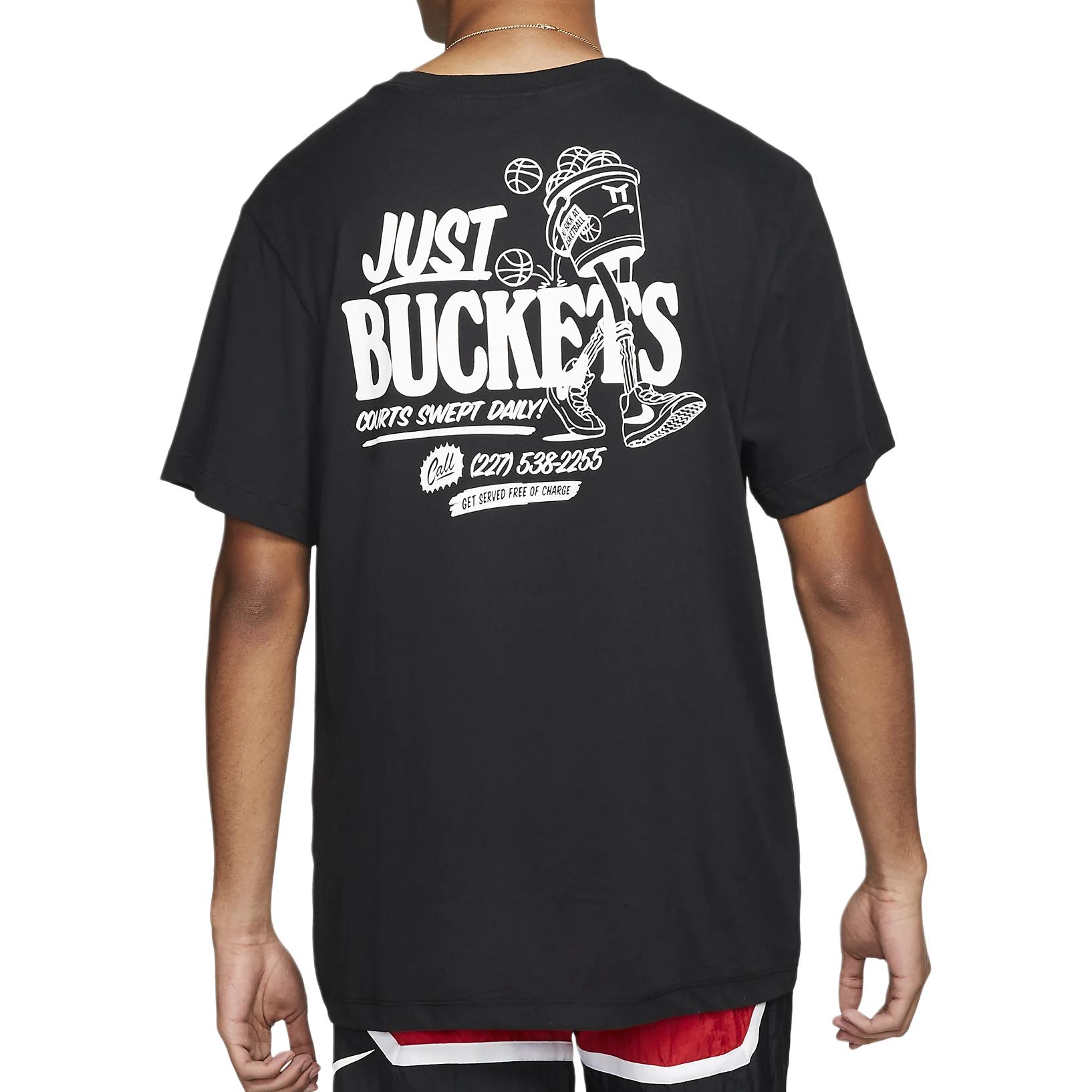 Мужская футболка Nike Basketball Graphic (черная) — фото 4